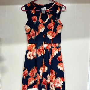 Sweet Storm Floral Sleeveless Dress SzM